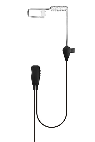 Clear acoustic tube earpiece with microphone for DP3400, DP3600 and DP4000 multi pin